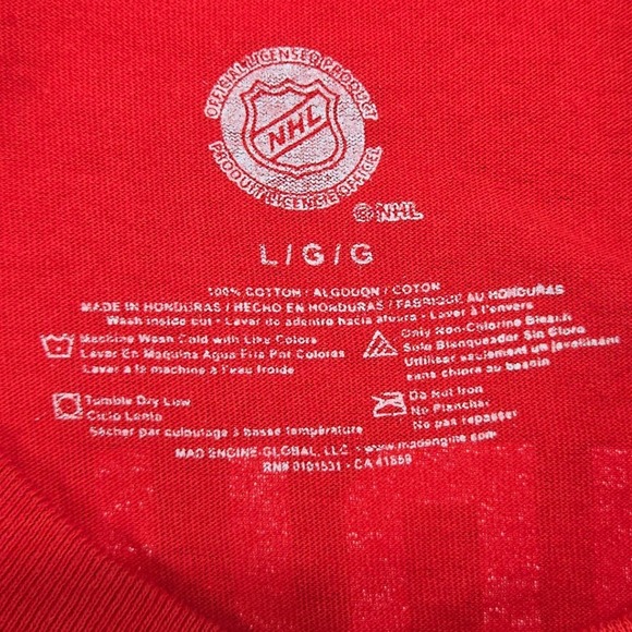 Lindholm 28 Calgary Flames‎ NHL T-Shirt Hockey Jersey Red Mens Large L - Picture 5 of 6